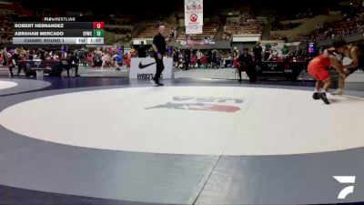 All Cadet Boys Freestyle Upper - 144 lbs Champ. Round 1 - Robert Hernandez vs Abraham Mercado, Salinas Valley Wrestling Club (SVWC)