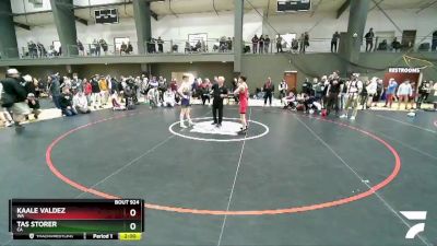 120 lbs Champ. Round 2 - Kaale Valdez, WA vs Tas Storer, CA