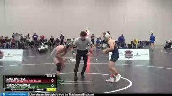 133 lbs Round 5 (6 Team) - Cael Bartels, Rochester Community & Tech. College vs Brendon Ramsey, Jamestown Community College