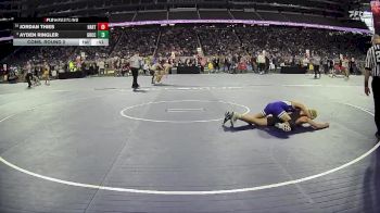D3-106 lbs Cons. Round 2 - Jordan Thies, Hart HS vs Ayden Ringler, Grand Rapids Catholic Central