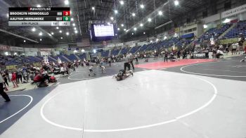 130 lbs 5th Place - Brooklyn Hermosillo, Independant vs Aaliyah Hernandez, Westy Wolves