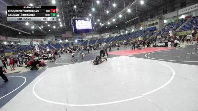 130 lbs 5th Place - Brooklyn Hermosillo, Independant vs Aaliyah Hernandez, Westy Wolves