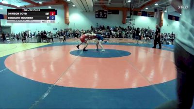 100 lbs Cons. Round 3 - Dawson Boyd, Clinic Wrestling FXBG vs Benjamin Holober, Virginia Patriots