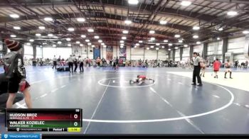 56 lbs Rd# 2 10:30am Friday - Hudson Broz, Nebraska Elite vs Walker Kozielec, Nauman Green