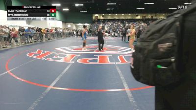 160 lbs Round Of 32 - Ella Poalillo, NJ vs Mya Dobrinski, OK