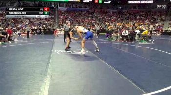 1A-175 lbs Semifinal - Brock Mulder, Boyden-Hull/Rock Valley vs Mason Hoyt, Iowa Valley, Marengo