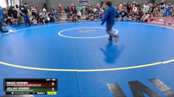 165 lbs Quarterfinal - Drake Sommer, Anacortes Hawkeyes Wrestling Club vs Jullian Amadeo, FordDynastyWrestlingClub