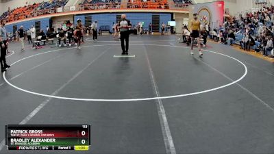 113 lbs Cons. Round 2 - Bradley Alexander, St. Frances Academy vs Patrick Gross, The St. Paul`s School For Boys