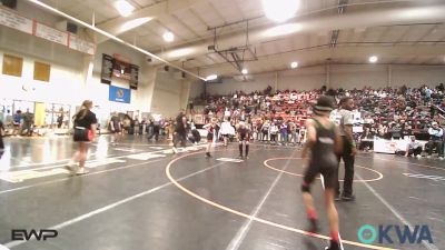 92 lbs Round Of 16 - Kirk Walker, Tulsa Blue T Panthers vs Josey Voss, Skiatook Youth Wrestling