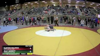 138 lbs Semifinal - Riley Barrett, Salem Elite Mat Club vs Clayton Waldron, Deschutes Mat Club