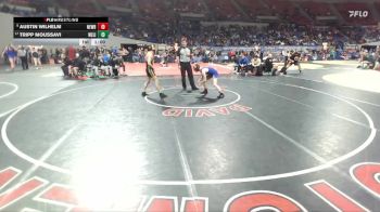 6A Boys 132 lbs Cons. Round 3 - Austin Wilhelm, Newberg Boys vs Tripp Moussavi, West Linn Boys