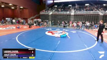 100-113 lbs Round 2 - Jasmine Cooper, Shoshoni Sharp Shooters vs Hailey Hulme, Rawlins Wrestling Club