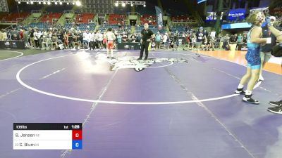 106 lbs Cons 32 #2 - Brody Jensen, NE vs Carson Blum, MI