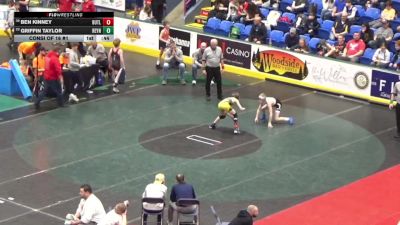 89 lbs Consi Of 16 #1 - Ben Kinney, Butler vs Griffin Taylor, Reynolds