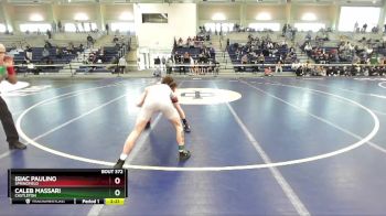 125 lbs Semifinal - Caleb Massari, Castleton vs Isiac Paulino, Springfield