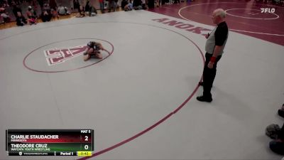 63 lbs Quarterfinal - Theodore Cruz, Wayzata Youth Wrestling vs Charlie Staudacher, Minnesota