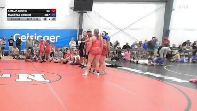 76 lbs Rr Rnd 3 - Amelia Soltis, Badger Girls Elite - W vs Makayla Vasser, Charlies Angels- W