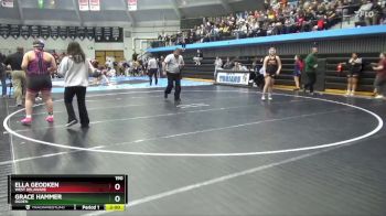 190 lbs Semifinal - Ella Geodken, West Delaware vs Grace Hammer, Ogden