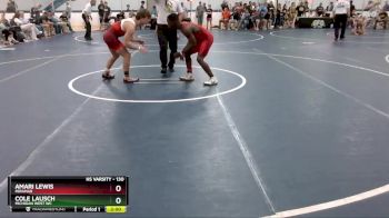 130 lbs Cons. Round 5 - Amari Lewis, Miramar vs Cole Lausch, Michigan West WC