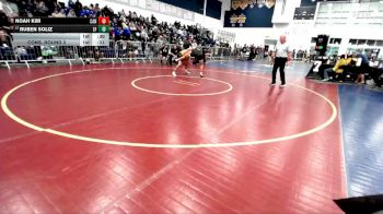 132 lbs Cons. Round 2 - Ruben Soliz, San Fernando vs Noah Kim, Canyon