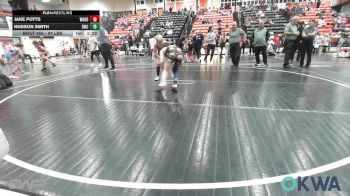 84 lbs Rr Rnd 3 - Jake Potts, Wagoner Takedown Club vs Hudson Smith, Salina Wrestling Club