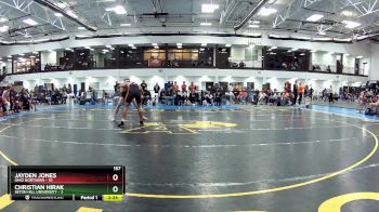 157 lbs Round 1 (6 Team) - Christian Hirak, Seton Hill University vs Jayden Jones, Ohio Northern