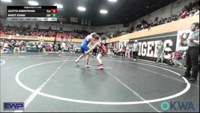 2nd Place - Jaxtyn Armstrong, Plainview Youth Wrestling Club vs Rhett Stark, Lions Wrestling Academy