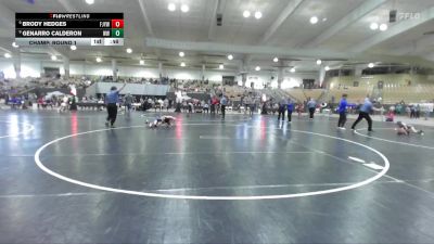 65 lbs Champ. Round 1 - Brody Hedges, Fairview Jackets Youth Wrestling vs Genarro Calderon, Wildcats Wrestling