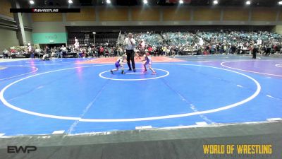 52 lbs Consi Of 8 #1 - Remington Chagolla, Chagolla Trained Wrestling Club vs Brooklyn Bowler, Petaluma WC