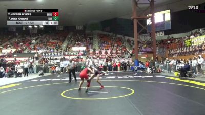 105 lbs Champ. Round 1 - Zoey Owens, El Dorado HS vs Nevaeh Myers, Burlington Hs