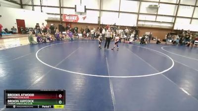 43 lbs Champ. Round 1 - Brooks Atwood, Southern Utah Elite vs Brixon Haycock, Carbon Wrestling Club