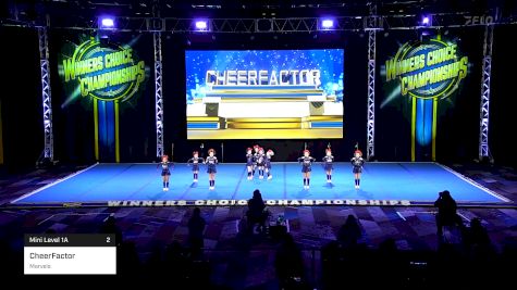 CheerFactor - Marvels [2025 Mini Level 1A 2] 2025 Winners Choice Live at Foxwoods