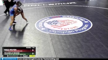 122 lbs Quarterfinal - Maile Nguyen, Livermore Elite Wrestling Club vs Michaella Bazan, Castro Valley HIgh School Wrestling