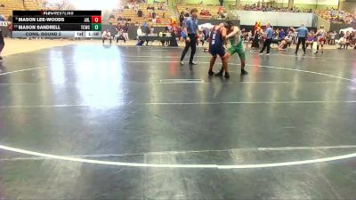 160 lbs Cons. Round 2 - Mason Sandrell, Williamson Co Wrestling Club vs Mason Lee-Woods, Blackman Wrestling Club