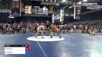 145 lbs Cons 8 #1 - Manzona Bryant, Ohio vs Martin Wilkie, Montana