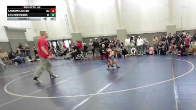 53 lbs Round 3 - Cooper Evans, Team Prestige Wrestling vs Karson Carter, Ravage