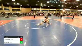 126 lbs Round Of 64 - Jason Williams, Temecula Valley HS vs Miles Kohler, Wasatch WC