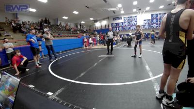 86-92 lbs Consolation - Cooper Bright, Harrah Little League Wrestling vs Nathanul Hernandez, Midwest City Bombers Youth Wrestling Club