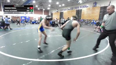 106 lbs Champ. Round 2 - Tristan Perea, Sierra Vista vs Isaac Olivares, Hesperia