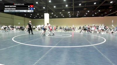 113 lbs Cons. Round 2 - Vince Maturo, KS vs Hayden Ross, TX