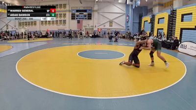 190 lbs Cons. Round 1 - Aidan Dawson, St Georges Tech HS vs Warren General, William Penn H.S.