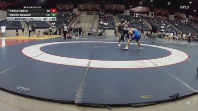 174 lbs Champ. Round 2 - Ethan Gregg, Briar Cliff (Iowa) vs Brock Weaver, Life