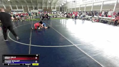 88 lbs Semis & 1st Wrestleback (8 Team) - Ariah Mills, Georgia vs Mason Schlaht, California