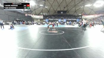 Girls 4A 115 lbs Champ. Round 1 - Rachel Reiersen, West Valley (Yakima) (Girls) vs Ezri Gutierrez, Ferris (Girls)