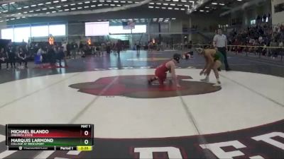 141 lbs Cons. Round 1 - Michael Blando, Oneonta State vs Marquis Larmond, College At Brockport