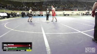 4A-285 lbs Quarterfinal - Ryan Honeycutt, Sallisaw vs Will Restine, Poteau