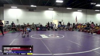 87 lbs 4th Wrestleback (16 Team) - Hayden Lauterback, New Jersey vs Evan Cies, Pennsylvania Red