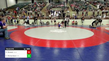 55 lbs Round Of 16 - Riley Brewer, Georgia vs Charleigh Richardson, The Storm Wrestling Center