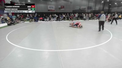157 lbs Cons. Sub-rd Of 32 - Aaron Howard, Menomonie High School Wrestling vs Sergio Macias, Mustang Wrestling Club