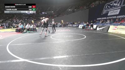 2A/1A Boys 150 Quarterfinal - Kadin Allen, Elgin Boys vs Adam Davis, Lowell Boys